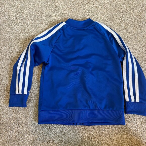 ADIDAS Kids Zip-up Sweatshirt Blue Size 2T Toddler - Picture 8 of 8